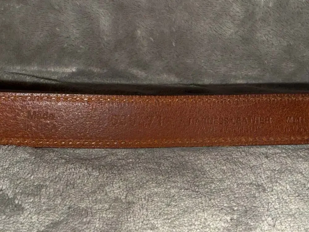 PGA Tour by Danbury Accessories Brown Harness Leather Western Belt